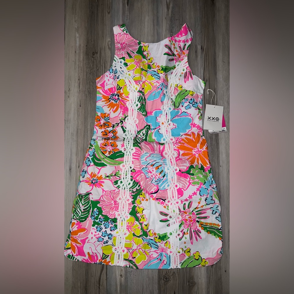LILLY PULITZER |Target Nosey Posey Floral Shift Dress Sleeveless Size 8 - Picture 2 of 9